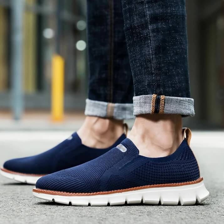 Sapato Masculino Ortopédico Knit Confortável