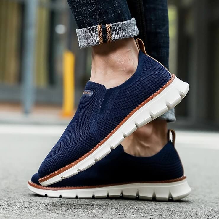 Sapato Masculino Ortopédico Knit Confortável