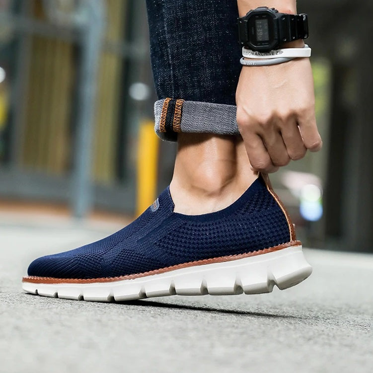 Sapato Masculino Ortopédico Knit Confortável